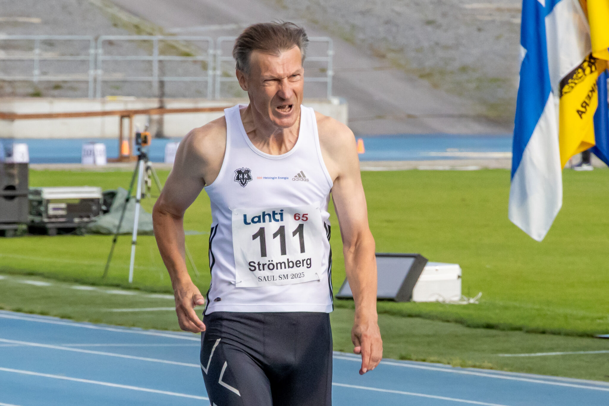 Christer Strömberg juoksi 65-vuotiaiden 400 metrin SE:n ja PE:n – SAUL
